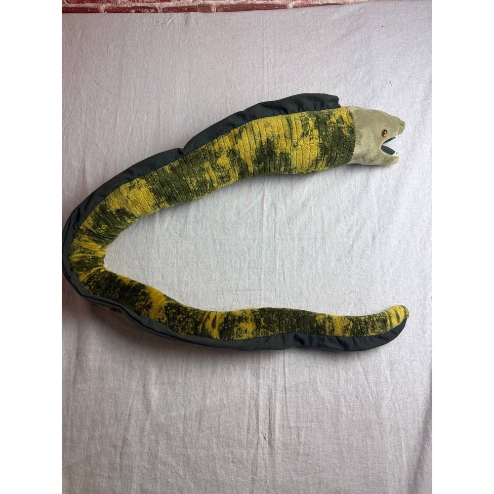 Moray Eel Plush Stuff Toy Destination Nation Aurora World Green Yellow‎ 52" Long